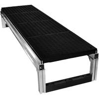 FOUNDATION Smooth Modular Aluminum Work Platform Kit, 18" W x 72" D, 400 lbs. Capacity, All-Welded Solutions industrielles ALPHA