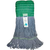Wide-Band Mop Head, Antimicrobial/Floor Finishing/Specialty, Cotton/Rayon/Synthetic, Loop Style Solutions industrielles ALPHA