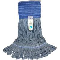 Wide-Band Mop Head, Antimicrobial/Floor Finishing/Specialty, Cotton/Rayon/Synthetic, Loop Style Solutions industrielles ALPHA