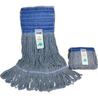 Wide-Band Mop Head, Antimicrobial/Floor Finishing/Specialty, Cotton/Rayon/Synthetic, Loop Style Solutions industrielles ALPHA