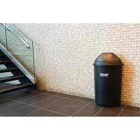 Poubelle demi-ronde, Poly&eacute;thyl&egrave;ne, 21 gal. US Solutions industrielles ALPHA