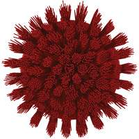 Brosse ronde HyDrive pour perceuse, Soies Tr&egrave;s ferme, Longueur de 3-1/10", Rouge Solutions industrielles ALPHA
