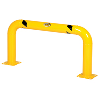 High Profile Machinery Guards, 4' W x 2' H, Yellow Solutions industrielles ALPHA