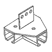Beam Mount Curtain Partition Connector Solutions industrielles ALPHA