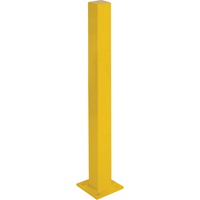 Butoirs robustes, Acier, 48" h x 4" la, Jaune Solutions industrielles ALPHA