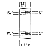 Butoirs de quai en caoutchouc moul&eacute;s, Caoutchouc, 13" la x 4" p x 12" h Solutions industrielles ALPHA