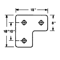 Butoirs de quai en caoutchouc moul&eacute;s, Caoutchouc, 18" la x 4" p x 18" h Solutions industrielles ALPHA