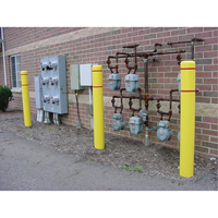 Capuchons en polyethylene pour borne de protection, 6-5/8" dia. x 72" l, Jaune Solutions industrielles ALPHA