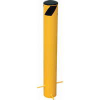 Pour-In-Place Bollards, Steel, 35" H x 5-9/16" W, Yellow Solutions industrielles ALPHA