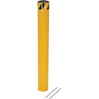 Pour-In-Place Bollards, Steel, 48-1/2" H x 5-9/16" W, Yellow Solutions industrielles ALPHA