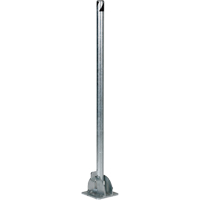 Fold-Down Bollards, Steel, 42" H x 1-3/4" W, Silver Solutions industrielles ALPHA