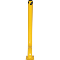 Offset Bollard, Steel, 54" H x 4-1/2" W, Yellow Solutions industrielles ALPHA