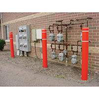 Capuchons en polyethylene pour borne de protection, 6-5/8" dia. x 60" l, Rouge Solutions industrielles ALPHA