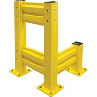 Barri&egrave;re de s&eacute;curit&eacute; de qualit&eacute; industrielle, Acier, 19" lo x 12" h, Jaune s&eacute;curit&eacute; OSHA Solutions industrielles ALPHA