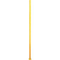 Adjustable Perimeter Guard In-Line Post, 4" W x 96" H, Yellow Solutions industrielles ALPHA