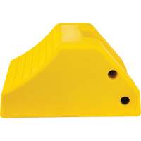 Heavy-Duty Wheel Chocks, Urethane, Yellow, 15-1/2" W x 17-7/10" D x 10" H Solutions industrielles ALPHA