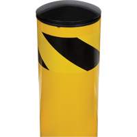 Safety Bollard, Steel, 36" H x 5-1/2" W, Yellow Solutions industrielles ALPHA