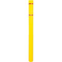 Capuchon en poly&eacute;thyl&egrave;ne pour borne de protection, 4-1/2" dia. x 64" l, Rouge/Jaune Solutions industrielles ALPHA
