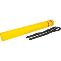 Capuchon en poly&eacute;thyl&egrave;ne pour borne de protection, 6-5/8" dia. x 60" l, Rouge/Jaune Solutions industrielles ALPHA