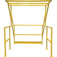 Barri&egrave;re de s&eacute;curit&eacute; pour mezzanine, 70" lo x 77" ha, 78" &eacute;lev&eacute;e, Jaune Solutions industrielles ALPHA