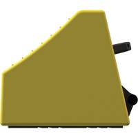 Cale de roue ultra-robuste pour l'exploitation mini&egrave;re Checkers Safety, PEHD, Jaune, 14-1/2" la x 17-1/2" p x 16" h Solutions industrielles ALPHA