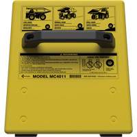 Cale de roue ultra-robuste pour l'exploitation mini&egrave;re Checkers Safety sans support, PEHD, Jaune, 14-1/2" la x 17-1/2" p x 16" h Solutions industrielles ALPHA