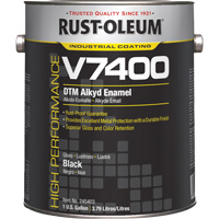 High-Performance V7400 System 340 VOC DTM Alkyd Enamel, Black, High-Gloss, Gallon Solutions industrielles ALPHA