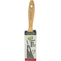 Pinceau droit Pro, Poly/nylon, Manche Bois, Largeur de 1-1/2" Solutions industrielles ALPHA