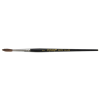 Black Pointed Bristle Artist Brush, 4 mm Brush Width, Camel Hair, Wood Handle Solutions industrielles ALPHA
