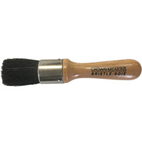 Brosse pour pochoirs, Soies naturelles, Manche Bois, Largeur de 1" Solutions industrielles ALPHA