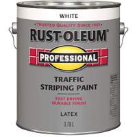 Traffic Striping Paint, White, 3.78 L, Jug Solutions industrielles ALPHA
