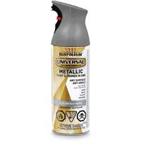 Peinture &agrave; pulv&eacute;riser Universal, Gris nickel antique, M&eacute;tallique, Canette a&eacute;rosol Solutions industrielles ALPHA