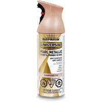 Couche de fond et rev&ecirc;tement perl&eacute; &agrave; vaporiser Universal, Rose champagne, M&eacute;tallique, Canette a&eacute;rosol Solutions industrielles ALPHA
