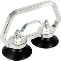 Appareils &agrave; ventouses - Ventouse double industrielle, 30 lb Capacit&eacute;, 3", Barre &agrave; tirer, 7" Longueur de la manche Solutions industrielles ALPHA