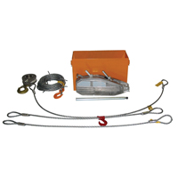 Palan &agrave; c&acirc;ble d'acier Tirfor TU32 en ensemble de r&eacute;cup&eacute;ration, Diam&egrave;tre du fil 5/8", Capacit&eacute; 8000  lb (4 tonnes) Solutions industrielles ALPHA