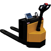 Fully Powered Electric Pallet Truck With  Scale, 4500 lbs. Cap., 48" L x 30.25" W Solutions industrielles ALPHA