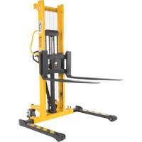 Gerbeur hydraulique manuel, Fonctionnement Pompe manuelle, Capacit&eacute; 2000 lb, Lev&eacute;e max 63" Solutions industrielles ALPHA