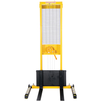 Gerbeur manuel, Fonctionnement Treuil manuel, Capacit&eacute; 770 lb, Lev&eacute;e max 60" Solutions industrielles ALPHA