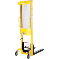 Gerbeur manuel, Fonctionnement Treuil manuel, Capacit&eacute; 770 lb, Lev&eacute;e max 60" Solutions industrielles ALPHA