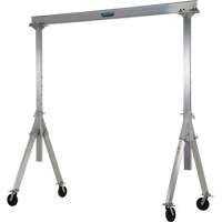Grue-portique ajustable en aluminium, 8' lo, Capacit&eacute; 2000 lb (1 tonne) Solutions industrielles ALPHA