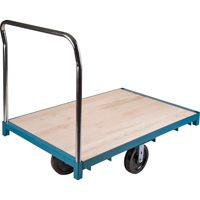 Chariot &agrave; plateforme robuste, 48" lo x 24" la, Capacit&eacute; de 2500 lb, Roues en Nylon Solutions industrielles ALPHA