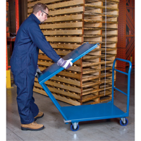 Shelf & Platform Truck, Steel, 24" W x 36" D x 40" H, 1300 lbs. Platform Capacity Solutions industrielles ALPHA