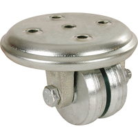Roulettes &agrave; bas niveau, Pivotant, 2" (51 mm), Fonte, 600 lb (272 kg) Solutions industrielles ALPHA