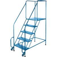 Tilt-N-Roll Ladders, Steel, 5 Steps, 22" Wide, 24" D x 47" H Top Step Solutions industrielles ALPHA