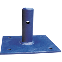 Accessoires pour &eacute;chafaudage - Plaque &agrave; base fixe, Plaque &agrave; base, 6" la x 6" h Solutions industrielles ALPHA