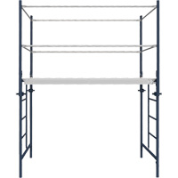 Accessoires pour &eacute;chafaudage - Poteau de garde-corps a/support, Poteau de garde-corps, 6" la x 56" h Solutions industrielles ALPHA