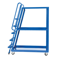 Chariot &agrave; cueillette, Acier, 21-7/8" la x 56-1/8" p, 3 tablettes, Capacit&eacute; 1000 lb Solutions industrielles ALPHA