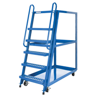 Chariot &agrave; cueillette, Acier, 27-7/8" la x 56-1/8" p, 3 tablettes, Capacit&eacute; 1000 lb Solutions industrielles ALPHA