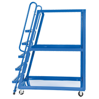 Chariot &agrave; cueillette, Acier, 27-7/8" la x 56-1/8" p, 3 tablettes, Capacit&eacute; 1000 lb Solutions industrielles ALPHA