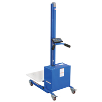 Gerbeur &agrave; plateforme &agrave; &eacute;l&eacute;vation rapide, M&eacute;canisme &eacute;lectrique, Capacit&eacute; de 175 lb, Levage max de 57" Solutions industrielles ALPHA